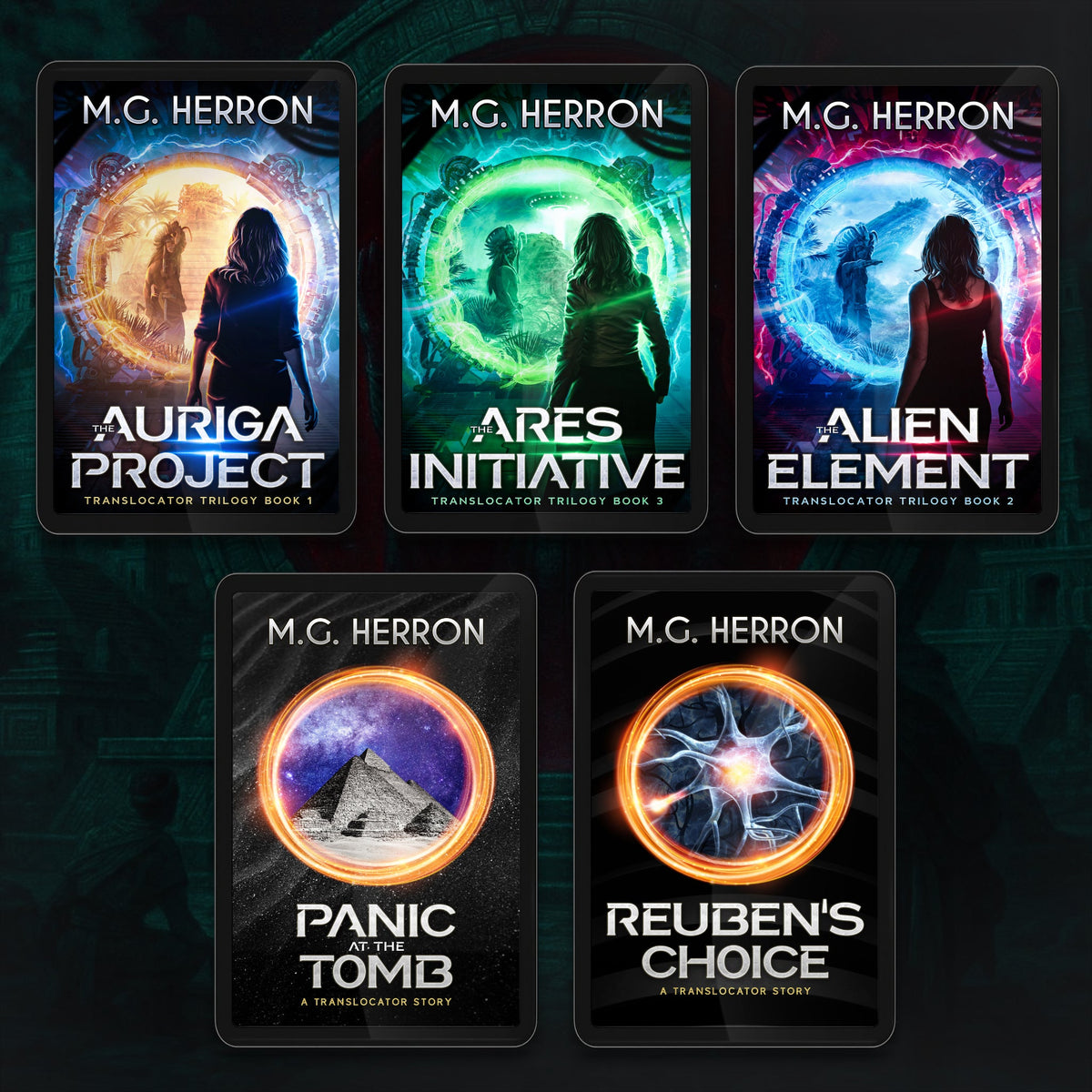 Multi-Series E-book Bundle: Relics of the Ancients + The Translocator Trilogy + The Gunn Files - MG Herron Books