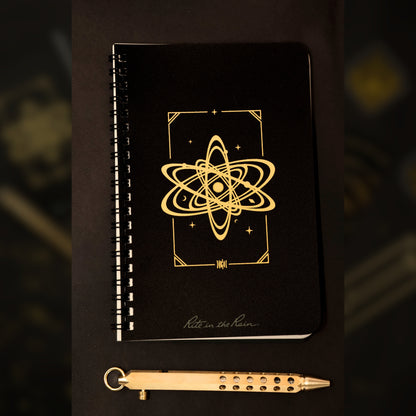 Notebook and field pen in Ruins theme