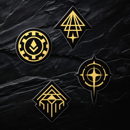 Four stickers in Ruins (A Space Opera Anthology) theme