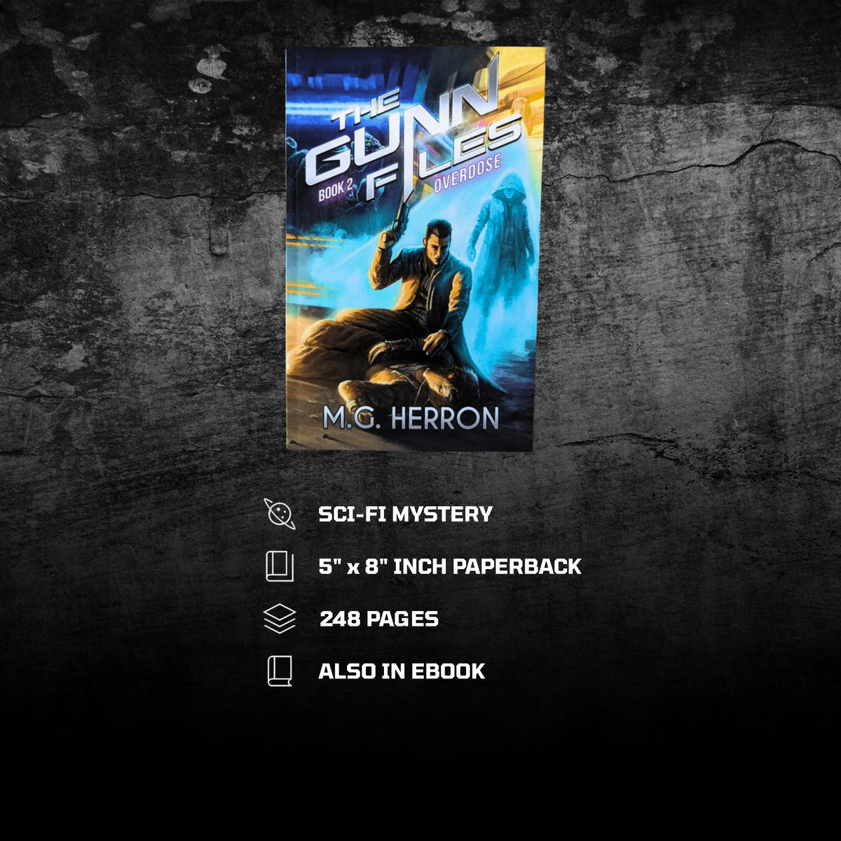 The Gunn Files Book 2 Reading Experience:
Sci-fi mystery
5" 8" paperback
248 pages
also in ebook