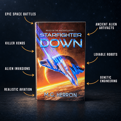 Book 1: Starfighter Down (Paperback) - MG Herron Books
