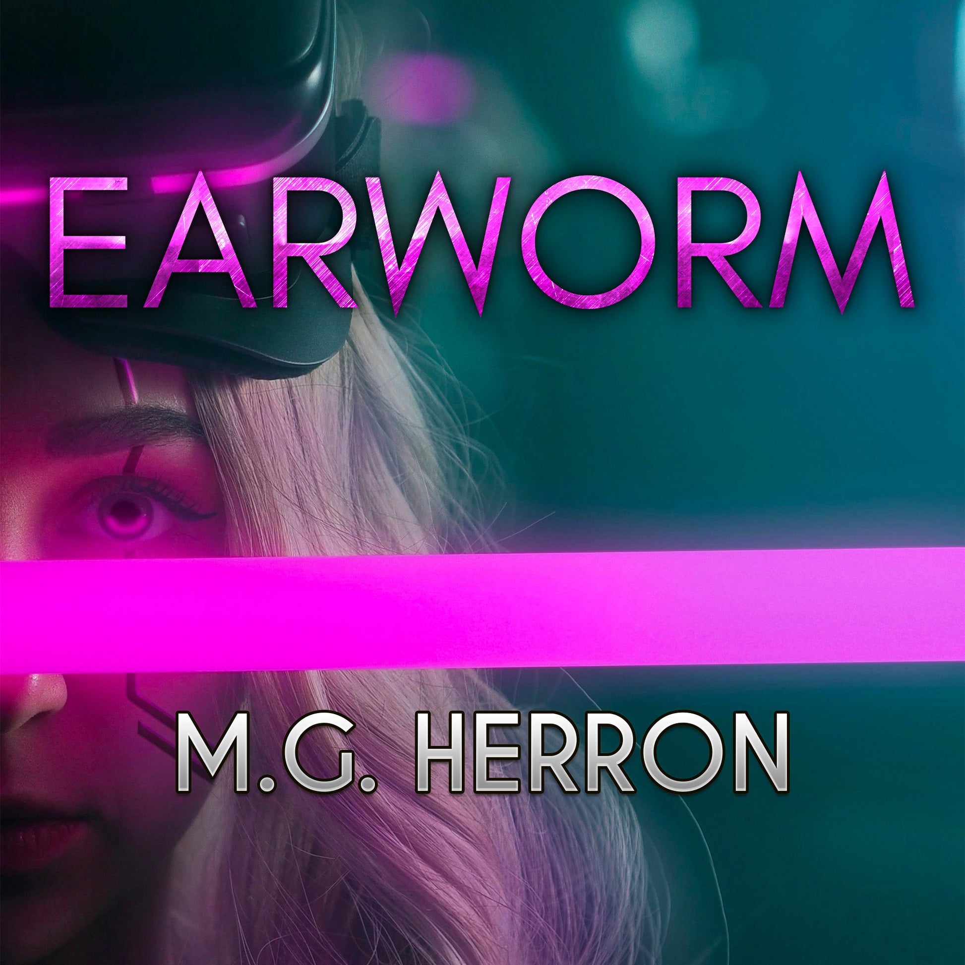 Audiobook cover for Earworm by M.G. Herron