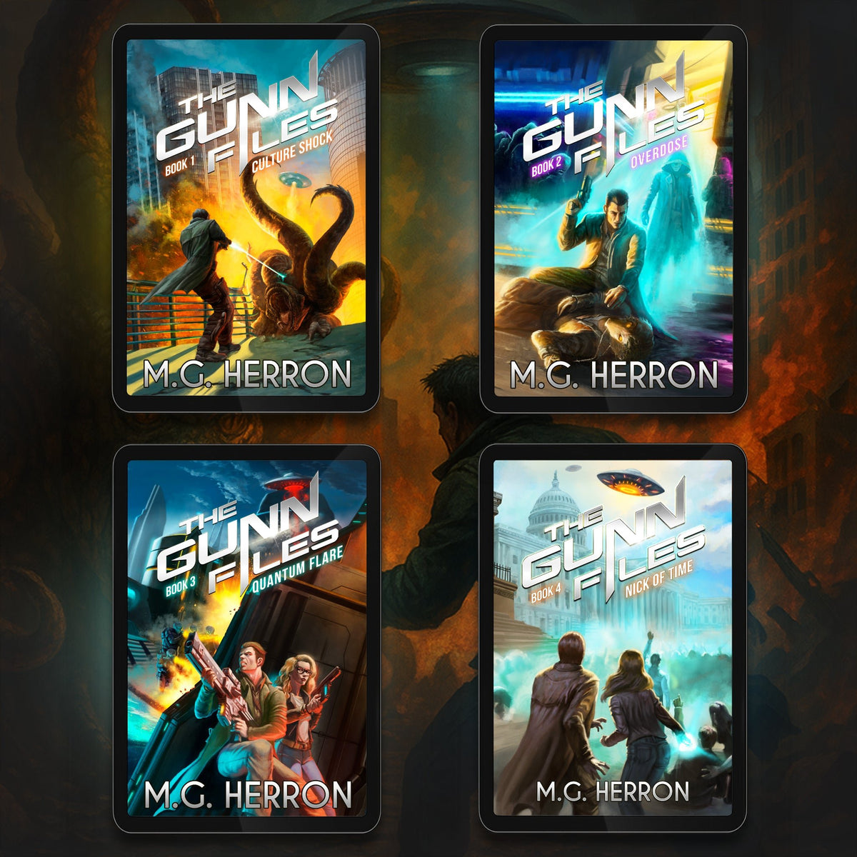 Multi-Series E-book Bundle: Relics of the Ancients + The Translocator Trilogy + The Gunn Files - MG Herron Books