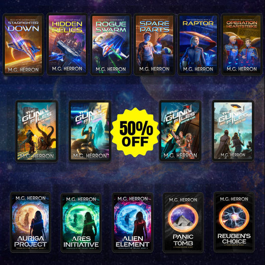 Multi-Series E-book Bundle: Relics of the Ancients + The Translocator Trilogy + The Gunn Files - MG Herron Books