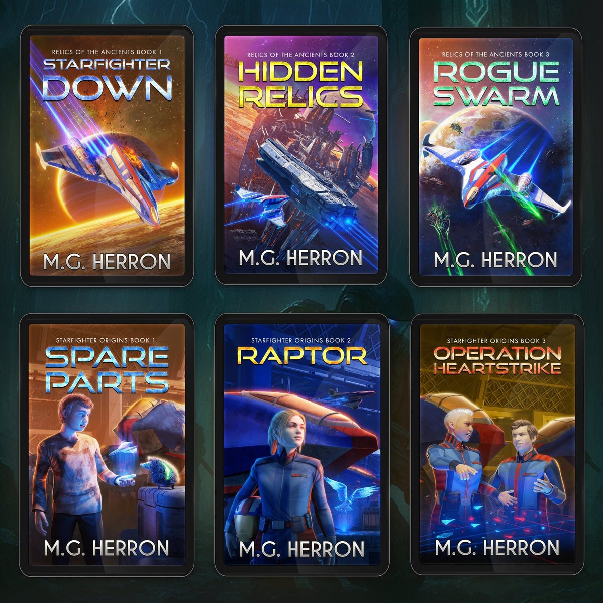 Multi-Series E-book Bundle: Relics of the Ancients + The Translocator Trilogy + The Gunn Files - MG Herron Books
