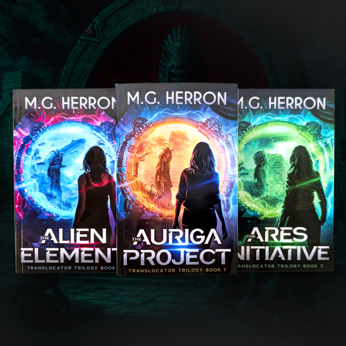 Multi-Series Paperback Bundle: Relics of the Ancients + The Translocator Trilogy + The Gunn Files - MG Herron Books