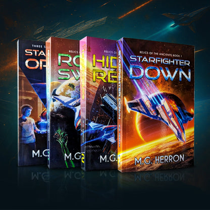 Multi-Series Paperback Bundle: Relics of the Ancients + The Translocator Trilogy + The Gunn Files - MG Herron Books